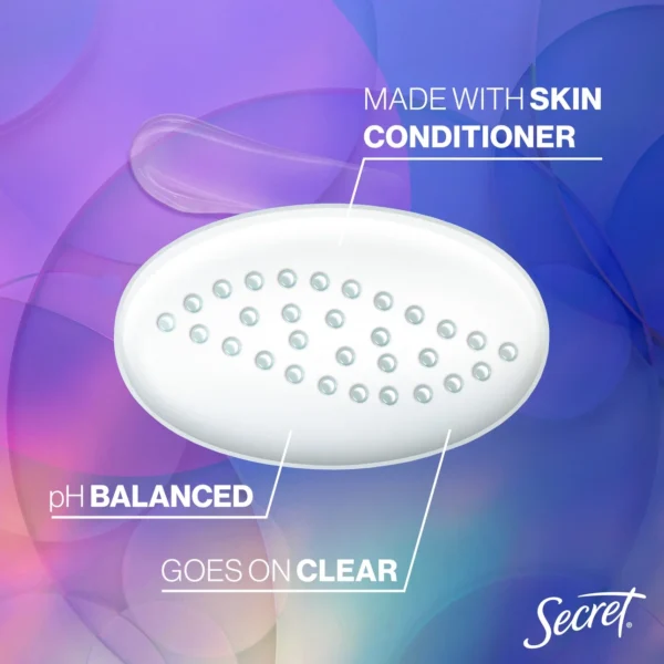 Secret Fresh Clear Gel Antiperspirant Deodorant for Women, Lavender, 2.6 oz